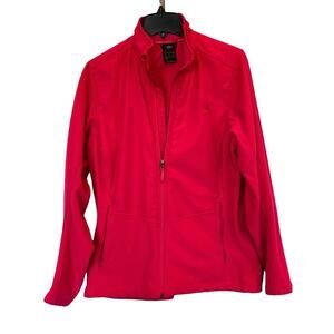 Adidas Outdoor Wind Fleece Jacket Berry Pink womens size XL 1586.4